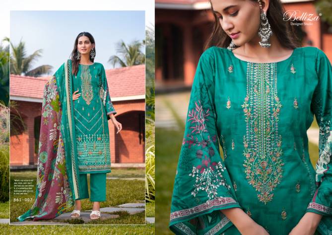 Belliza Lavanya Jam Cotton Printed Dress Material Catalog
